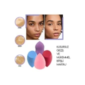 Tatlı Armut Görünümlü 4 Adet Makyaj Süngeri Şık Bakım Seti thumbnail 3