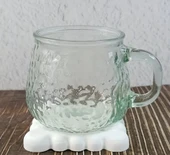 Beyaz Beton Delikli Bardak Altlığı 2 Li - 3