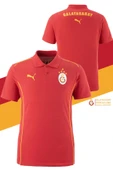 Galatasaray Orijinal Lisanslı Polo Yaka Kırmızı Antrenman 5 Yıldızlı T-Shirt + Bileklik Set Hediyelik Ahşap Kutulu thumbnail 2