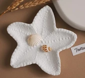 Düzensiz Denizyıldızı Takı Mum Tabağı 2 Li - 1