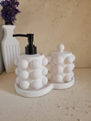 Beton Buble Sıvı Sabunluk Set - 2
