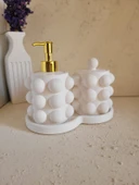 Beton Buble Sıvı Sabunluk Set - 2
