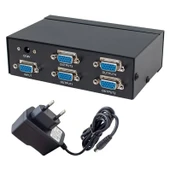 S-Link SL-2504 4 PORT 250 Mhz Monitör Çoklayıcı Vga Splitter Dağıtıcı thumbnail 2