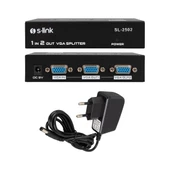 S-Link SL-2502 2 Port Vga Splitter Dağıtıcı thumbnail 1