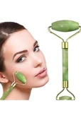 Profesyonel Jade Roler 2'Li Yeşim Taşı Cilt Bakım Taşı Gençleştirme Yüz Masaj Aleti A kalite thumbnail 4
