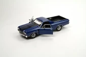 MotorMax 1970 Chevy El Camino SS mavi 396 1/24 Model Araba thumbnail 2