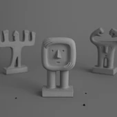 Beton Eller Havaya Serisi Sarılan El - 1