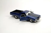 MotorMax 1970 Chevy El Camino SS mavi 396 1/24 Model Araba thumbnail 3