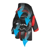 Yazlık Kısa Motosiklet Eldiveni Korumalı Birinci Kalite - 4