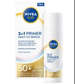 Nivea 2in1 Primer Güneş Koruyucu Serum Spf50+ 30 Ml - 1