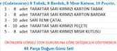 Taraftar Sarı Kırmızı 8 Tabak, 8 Bardak, 8 Mısır Kutusu, 10 Peçete, 10 Çatal thumbnail 2