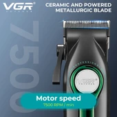 VGR V-010 Profesyonel Saç Kesme Makinesi - Güçlü ve Hassas Kesim Deneyimi ( Gold ) - 5