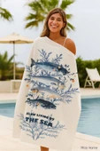 Unisex Baskılı Plaj Deniz Havuz Havlusu %100 Pamuk 70x145 Cm Wonderfull - 5