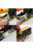 Rose RC-812 Cat5/Cat6/CAT7 EZ-RJ45-RJ11 Konnektör Sıkma Pensesi thumbnail 4