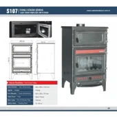 SABAH S107 3D 3 CAMLI DEMİRDÖKÜM ŞÖMİNE KUZİNELİ UYUYAN SOBA - 2