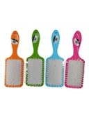 new and single Saç Fön Tarağı Fırçası Renkli Kare Tarak - 3