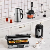 Karaca Gurme Premium Inox Evlilik Paketi Tost, Kahve, Çay Makinesi ve Mutfak Robotu Chrome thumbnail 1