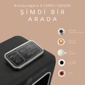 Karaca Hatır Plus 5 in 1 Konuşan Közde ve Sütlü Türk Kahvesi ve Filtre Kahve Makinesi Black Chrome thumbnail 8