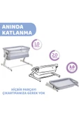 Chicco Next2me Pop-up Anne Yanı Beşik- Grey Mist thumbnail 2