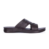 Ayakcenter 158-1 Soylu Kahve Günlük Yazlık Erkek Terlik thumbnail 1