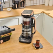 Karaca Gurme Luxury 2.0 Elektrikli Evlilik Paketi Tost, Kahve, Çay Makinesi ve Mutfak Robotu Black Copper - 3