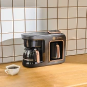 Karaca Gurme Luxury 2.0 Elektrikli Evlilik Paketi Tost, Kahve, Çay Makinesi ve Mutfak Robotu Black Copper - 5