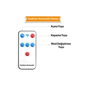 Kumandalı Solar Güneş Enerjili 122 Ledli Hareket Sensörlü Bahçe Aydınlatma Sokak Lambası - 6
