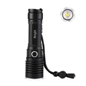 Bright Ght-5761 Xp90 Led 3 Mod Zoomlu Yağmur Suyu Geçirmez Şarjlı El Feneri 26650 Pilli - 1