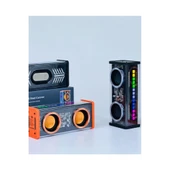 Şeffaf Mecha Müzik Tws Stereo Rgb İşıklı Hoparlör Kablosuz Bluetooth 5.0 Taşınabilir Hoparlör V9 - 1