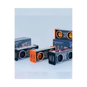 Şeffaf Mecha Müzik Tws Stereo Rgb İşıklı Hoparlör Kablosuz Bluetooth 5.0 Taşınabilir Hoparlör V9 - 3