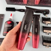 VGR V-640 Profesyonel Saç Kesme Makinesi – 9000 RPM, Paslanmaz Çelik, USB Şarjlı - 8