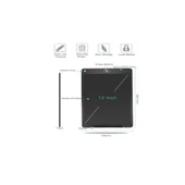 12 Inc Renkli Lcd Grafik Dijital Kalemli Çizim Tableti Yazı Tahta Not Yazma Eğitim Tableti Kırmızı - 4