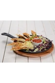 Lava Döküm Yuvarlak Pizza Krep Pankek Tavası Döküm Demir Yekpare Saplı Çap(Ø)20cm. - 7