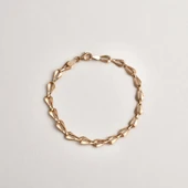 14 Ayar Altın Kaplama İtalyan Hafif Bileklik - BP00100 thumbnail 5