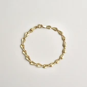 14 Ayar Altın Kaplama İtalyan Hafif Bileklik - BP00100 thumbnail 4