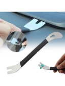 Paslanmaz Çelik Trim Sökme Çift Uçlu Kapı Paneli Klips Sökücü Aparat Levye - 2