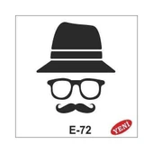 Artebella Artebella E Serisi Stenciller E-72 Stencil 10x10cm - 1