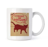 CBT Lesbians Are Everywhere Detaylı Baskılı Kupa thumbnail 1