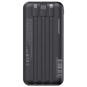 PowerBoost NIGHT 125B 10000mAh 22.5W Dahili Kablolu LCD Siyah Taşınabilir Şarj Cihazı Powerbank - 2