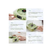 Waves Nostalji Plak Görünümlü Bluetooth Hoparlör 3d Ses Dalgası Retro Müzik Plak Yeşil - 2