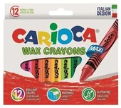 CARİOCA WAX MAXI YIKANABİLİR PASTEL BOYA KALEMİ 12Lİ - 1
