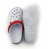 Crocs Crocband Beyaz Kırmızı Bant Terlik - 5