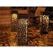 Dekoratif Solar Güneş Enerjili Bahçe Aydınlatması Yürüyüş Yolu Seti ( 8 Adet ) - 1