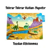 LİNO TEKRAR TEKRAR KULLANILABİLEN STICKER DINOSAUR WORLD thumbnail 2