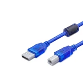 Usb Prınter Kablosu 1.5M Mavi Transparent HDX7501 - 1