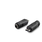 Notebook Adaptör Ucu Çevirici Type-C (M) To 5.5*2.5 (F) 10Lu Paket Siyah HDX1340 - 1