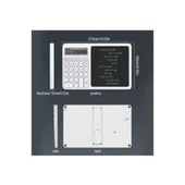 Çok Amaçlı Digital Hesap Makinesi Lcd Ekran Yazma Tableti Ofis Okul İçin Silinebilir El Yazısı Not Defteri - 6