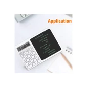 Çok Amaçlı Digital Hesap Makinesi Lcd Ekran Yazma Tableti Ofis Okul İçin Silinebilir El Yazısı Not Defteri - 3