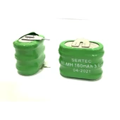 3.6V 3S1P 160 Mah 2 Pin NI-MH Buton Pil - 1