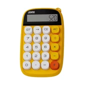 Sevimli Kare Tuşlu 10 Haneli Ldc Ekran Hesap Makinası Sarı - 1